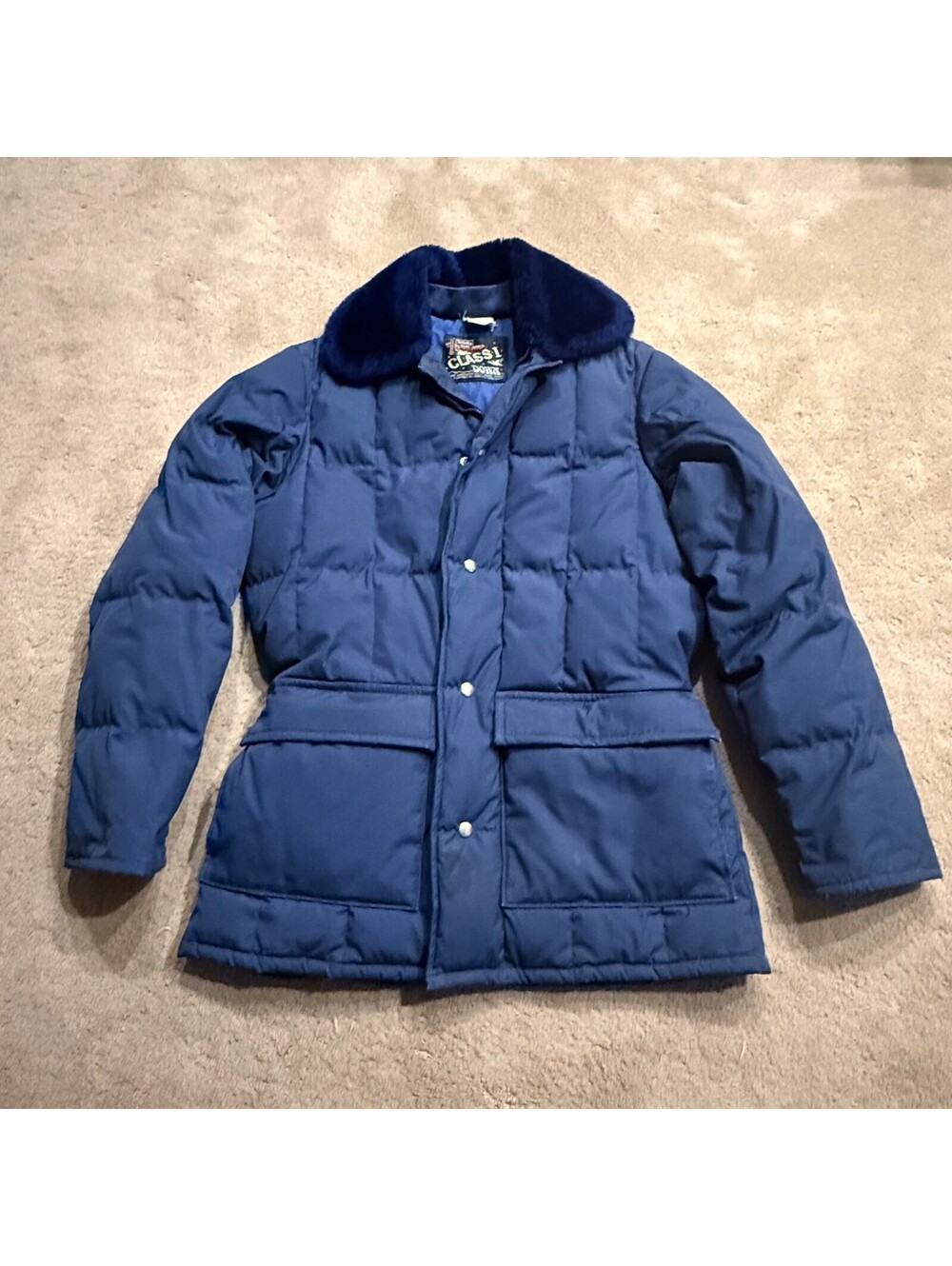 Vintage Walls Blizzard Pruf Goose Down Jacket 70s Quilted Western Winter USA M